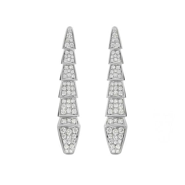 Say It With Snake Earrings - Silver