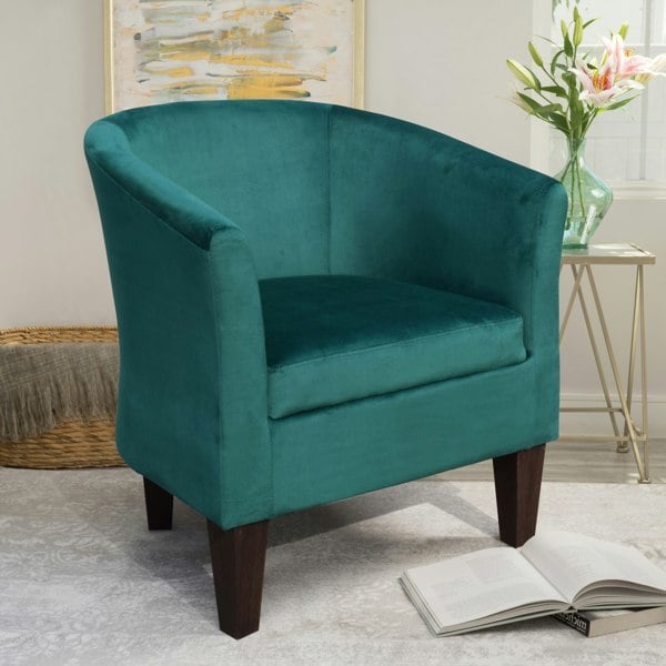 Comfy Living Brushed Velvet Tub Chair - A Chic and Comfortable Accent Piece for Your Living Room