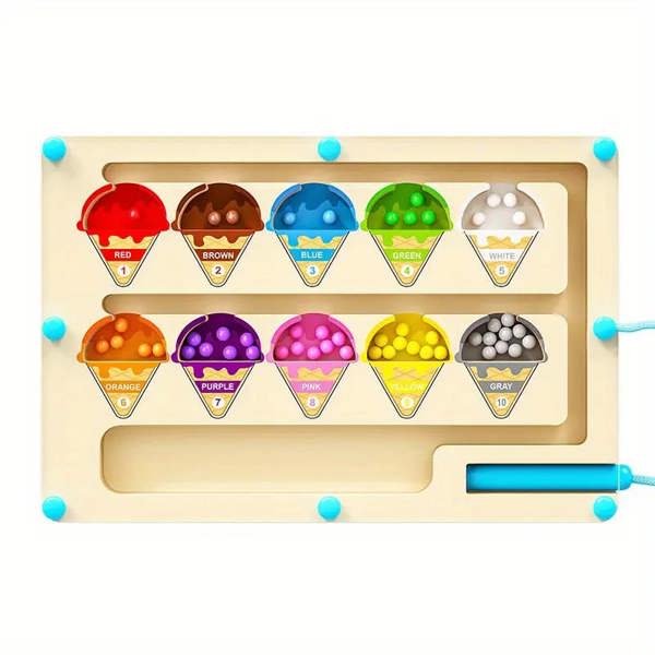 Dyzi Magnetic Colourful Number Maze Educational Toy Learning Fun Activity