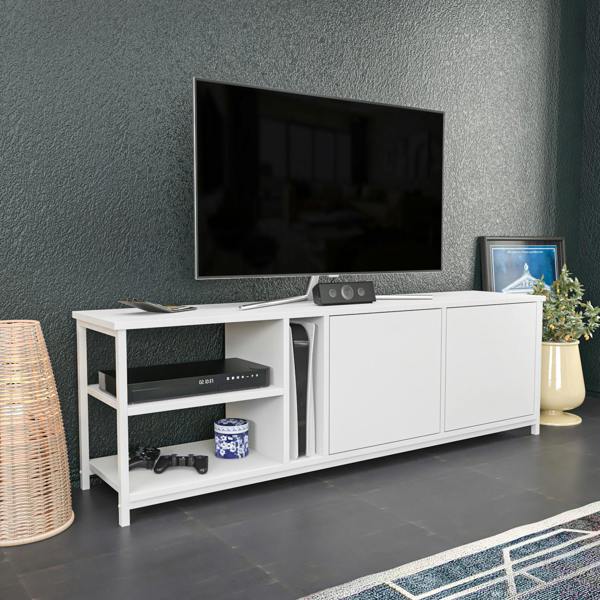 Decorotika Primrose Modern Tv Stand TV Cabinet for TV's up to 72"
