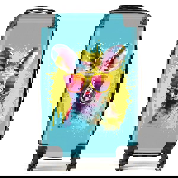 Warren Reed Splashart Wallaby In Glasses Suitcase
