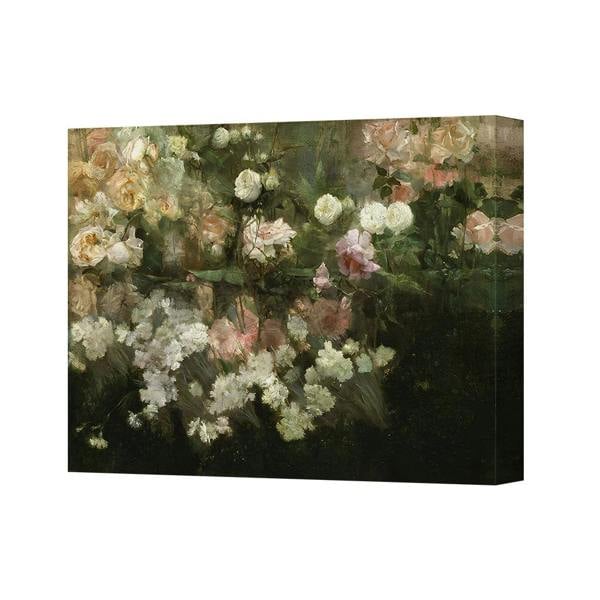 Benjamin Tate Design Floral Canvas Wall Art Roses Bouquet Painting For Living Room Decor