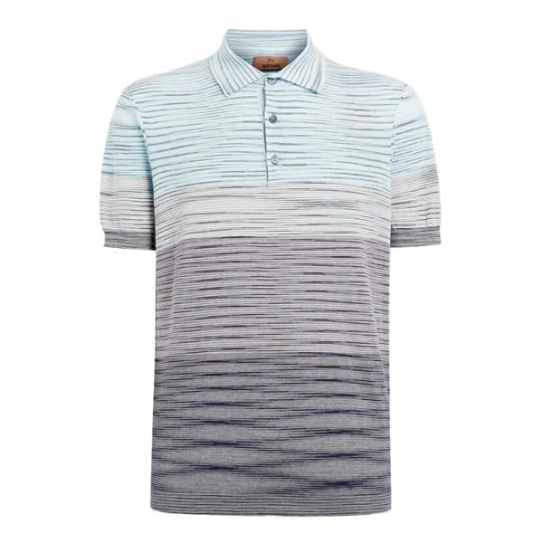 Missoni Slub Polo Shirt   in  Multicoloured