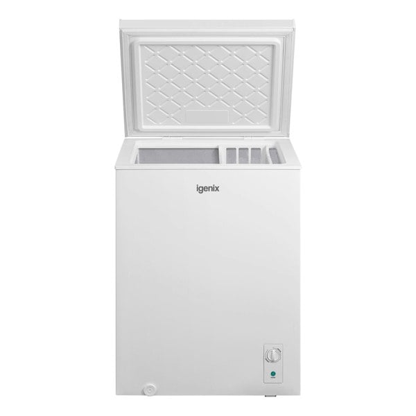 igenix Freestanding Chest Freezer, 143 Litre, White