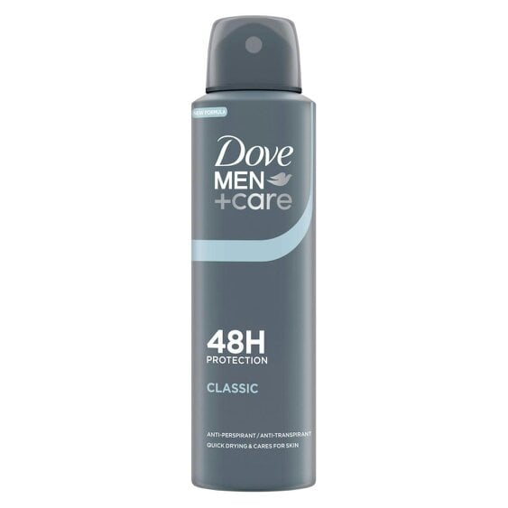 Dove Men+Care Classic Anti-Perspirant Deodorant 12x150ml, 48-hour protection