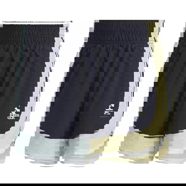 Adidas Womens/Ladies Marathon 20 Colour Block Running Shorts - Navy