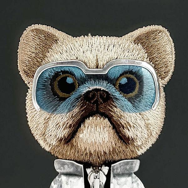 Nimmy Friends Nimmy Cool & Cute 2.0 Little Rich Tycoon Dog Case with MagSafe for iPhone 17 Pro Max 6.9" Black Blue - N-KMLL-IP17-PRO-MAX-01