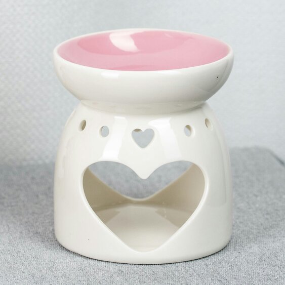 Fosse Living Heart Ceramic Wax Melter - Pink