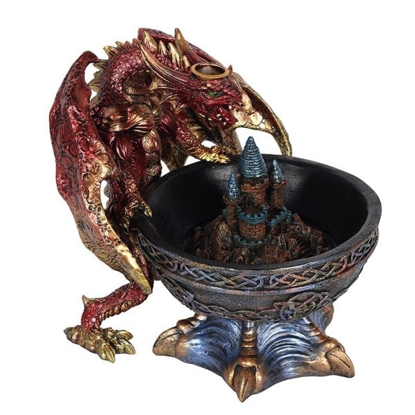 Serano Large Dragon Bowl Backflow Incense Burner