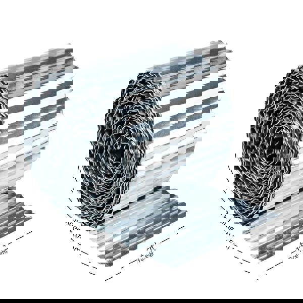 Nicoman Corrugated Galvanised Steel Metal Garden Border Roll – 5m Long