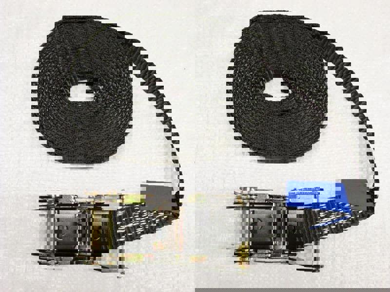 x1 Black 25MM 5M 1.5 Ton Endless Ratchet Strap - 1500KG Metre Tie Down Lashing