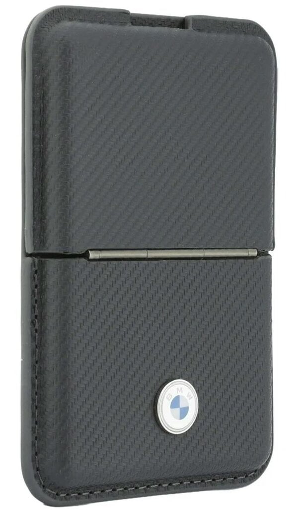 BMW Carbon Metal Logo Magnetic Card Holder with Stand Anthracite - BMOWMCS26PTKLG