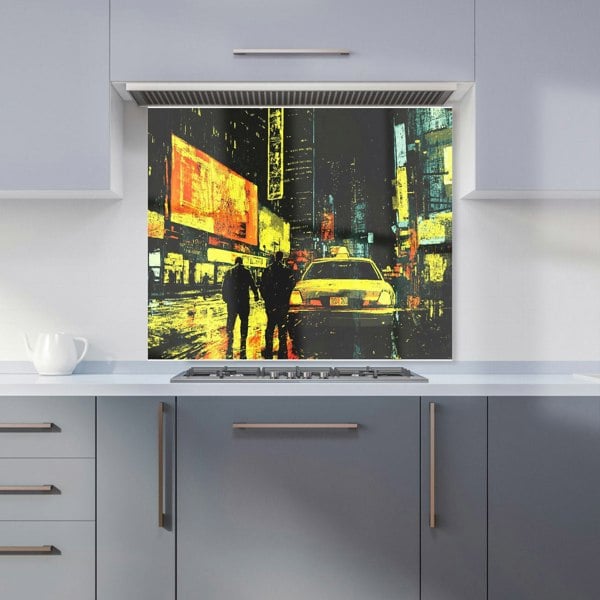 Warren Reed Time Square New York Digital Art Glass Kitchen Splashback - 00017