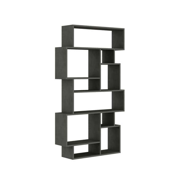 Decortie Karmato Modern Bookcase Display Unit with 10 Compartments 168.5cm Tall