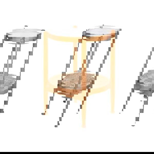 Cement Coffee Table Set, Oak-Weilai Concept-Weilai Concept