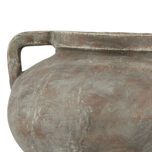 Wyld Haus Meadowhaze Stone Pelike Soft Brown Stoneware Vase with Handles