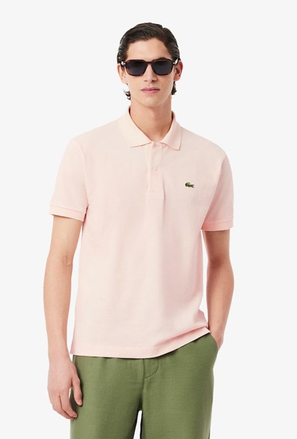 Lacoste Men's Classic Fit L.12.12 Original Polo Shirt - Pink