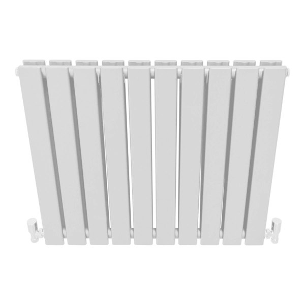 Designer Flat Panel Radiator - Gloss White (600mm x 700mm)