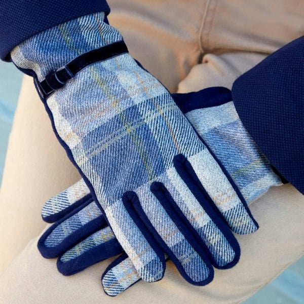 Earth Squared Wool Blend Ladies Gloves – Velvet Bow Detail – One Size