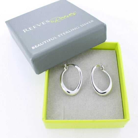 Reeves & Reeves Elipse Hoop Earrings