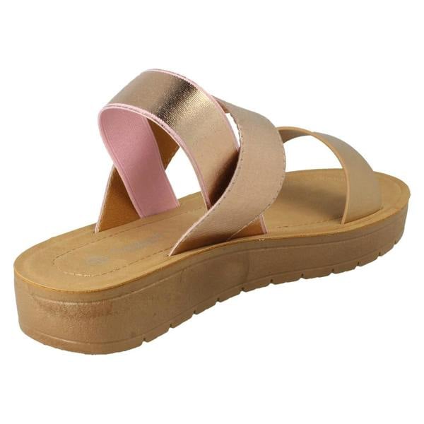 Savannah Ladies Savannah Elasticated Heel Summer Sandals F00447