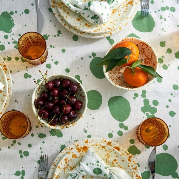 Hot Pottery Smoke Green Hot Pottery X Polkra Tablecloth