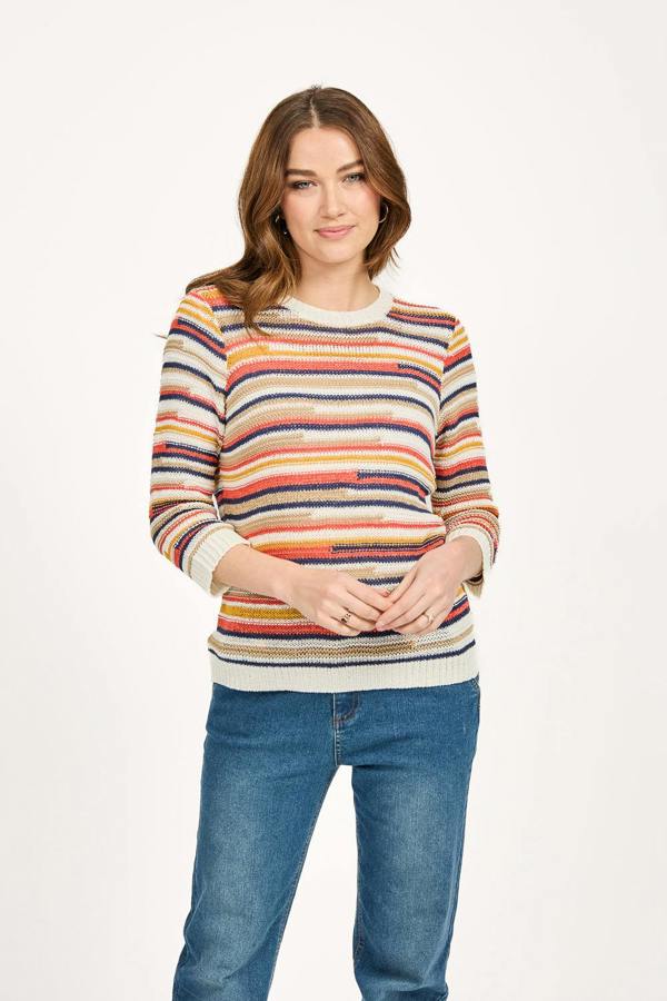 Mudflower Staggered Stripe Jumper