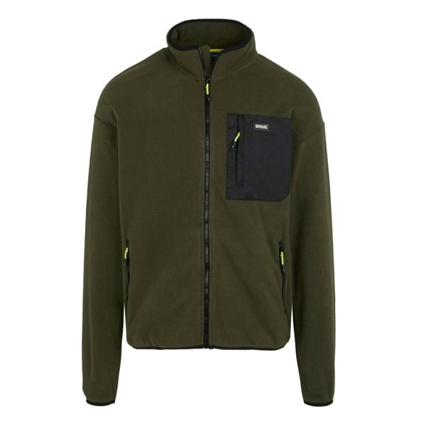 Regatta Mens Frankie Full Zip Fleece Jacket - Dark Khaki