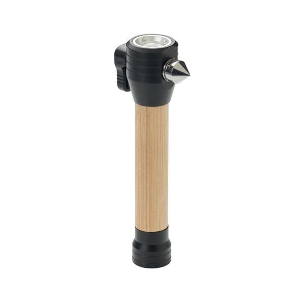MidOcean Lustre 3 in 1 Emergency Hammer - Wood - 