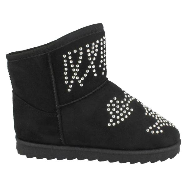 Spot On Girls Spot On Fleece Lined Studded Ankle Boots