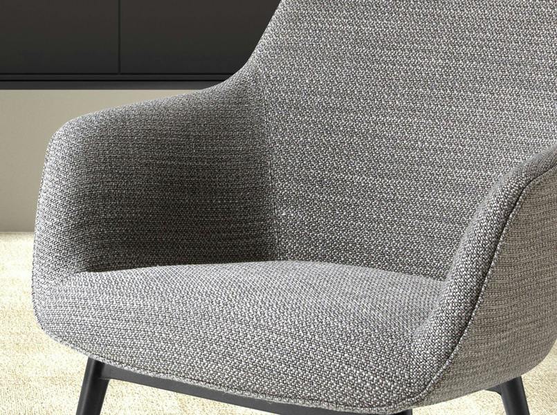 Angel Cerdá Grey Fabric Chair 4222