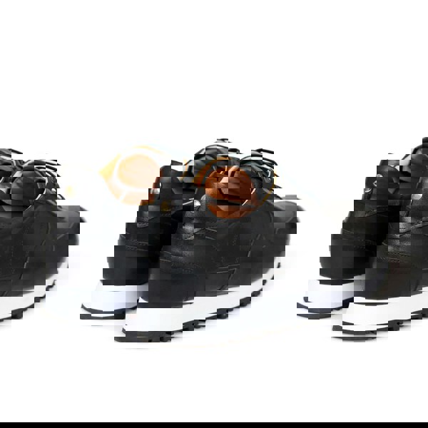 David WeJ Leather Smart Sneakers - Black