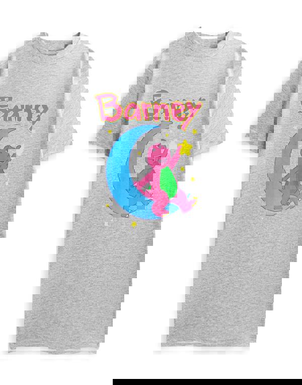 Barney Womens Grey Moon Short Sleeve Nightdress