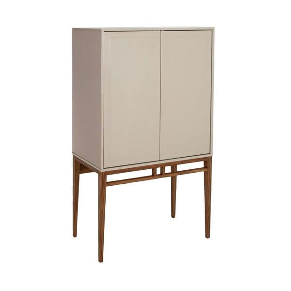Angel Cerdá Beige and Walnut High Sideboard 3073