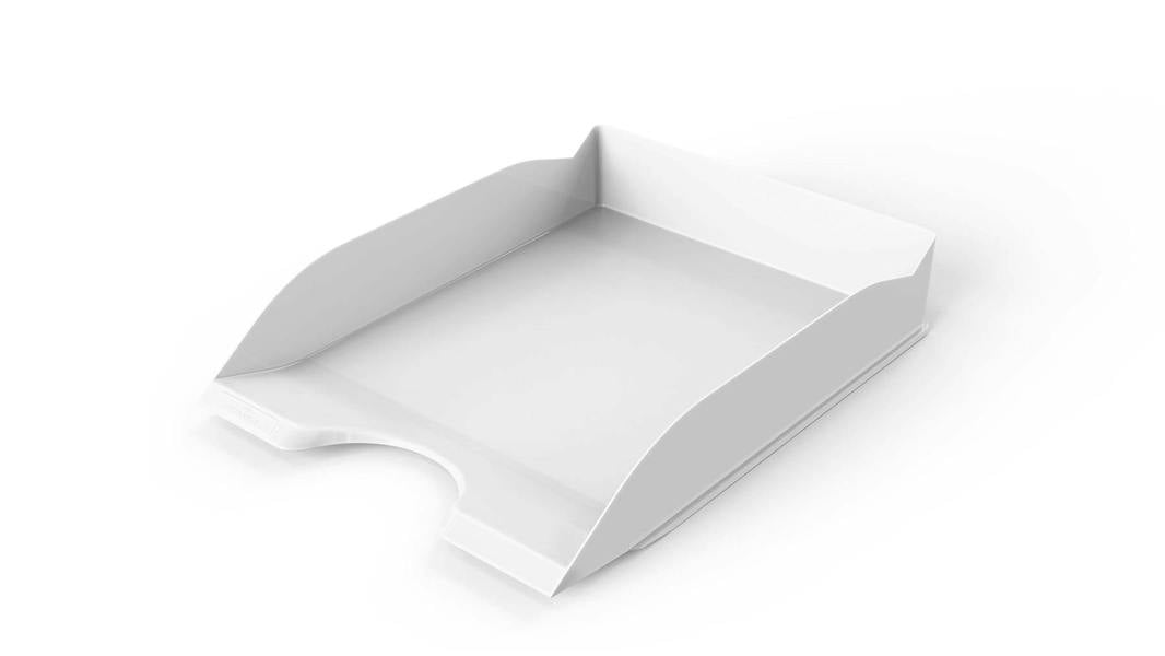 Durable Stackable Letter Tray | Document Paper File | 6 Pack | A4+ White