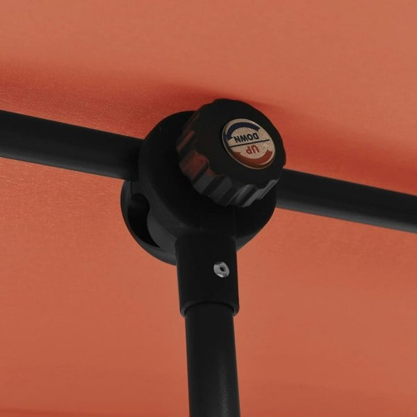 Berkfield Outdoor Parasol with Aluminium Pole 180x110 cm Terracotta