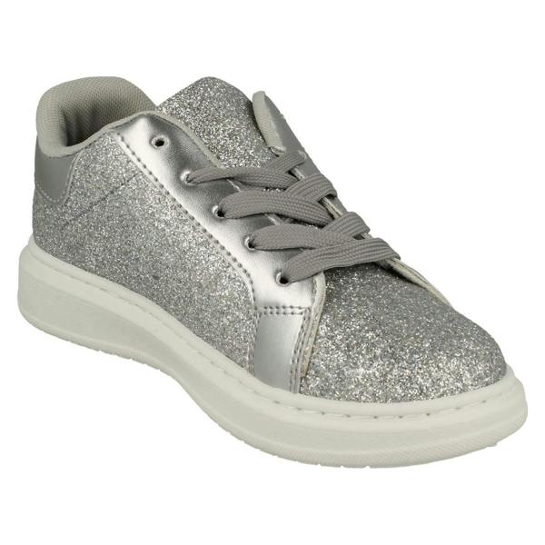 Spot On Girls Spot On Star Detailed Glitter Trainers H2642