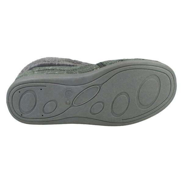 Rose Bank Ladies Rose Bank Memory Foam Knitted Bootee Slipper Karen