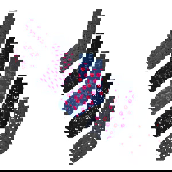 Jemsox 5-Pack Multi Pink Organic Cotton Socks – Mens Crew