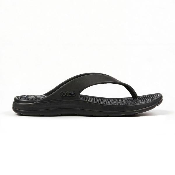 Totes Sol Bounce SOL BOUNCE 0352 Toe-Post Sandals   in  Black