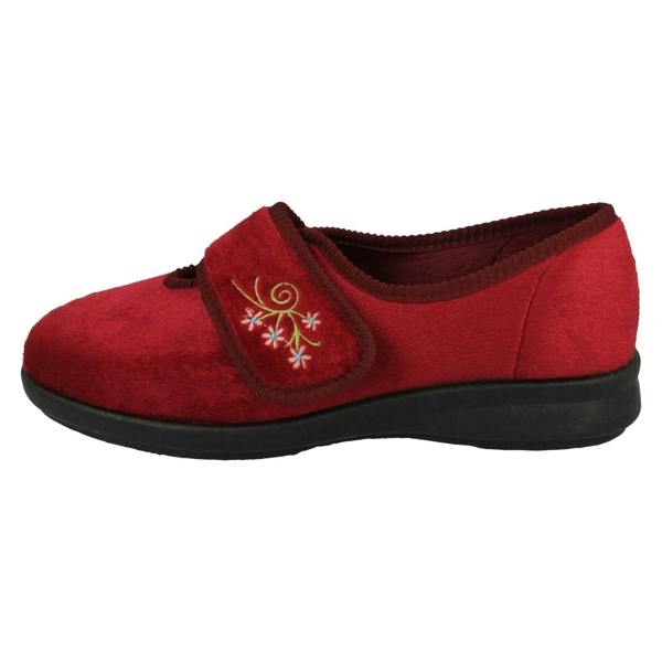 DB Shoes Ladies DB Shoes 2V Fitting Strap Fastening Slippers Caroline 2