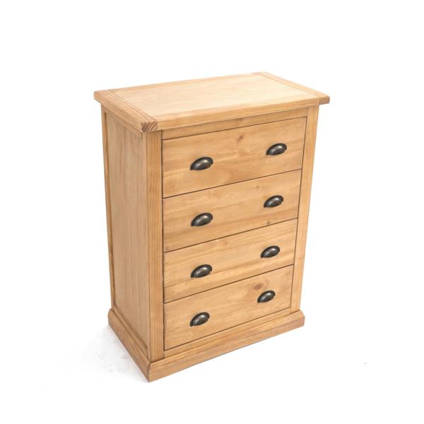 Cabinet Bits Lucca 4 Drawer Chest of Drawers Brass Cup Handle