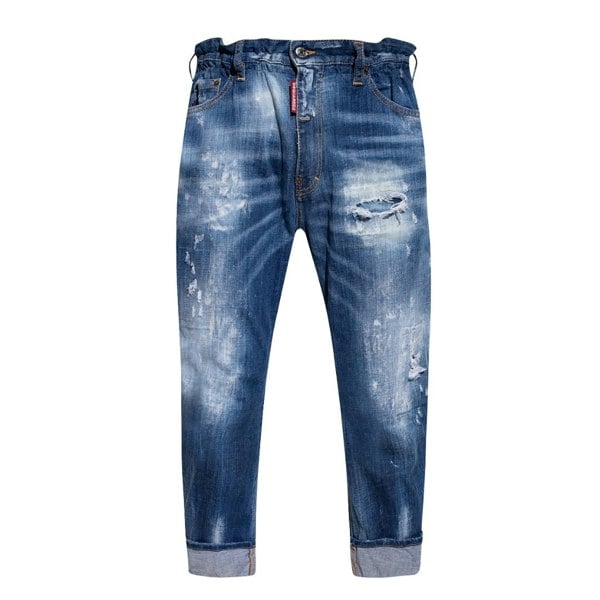 DSQUARED2 S74LB1041 S30342 BIG DEANS BROTHER JEAN 470 NAVY BLUE JEANS Mens 46