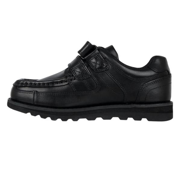 Lee Cooper Childrens/Kids Harrow Vel Leather School Shoes - Black - 
