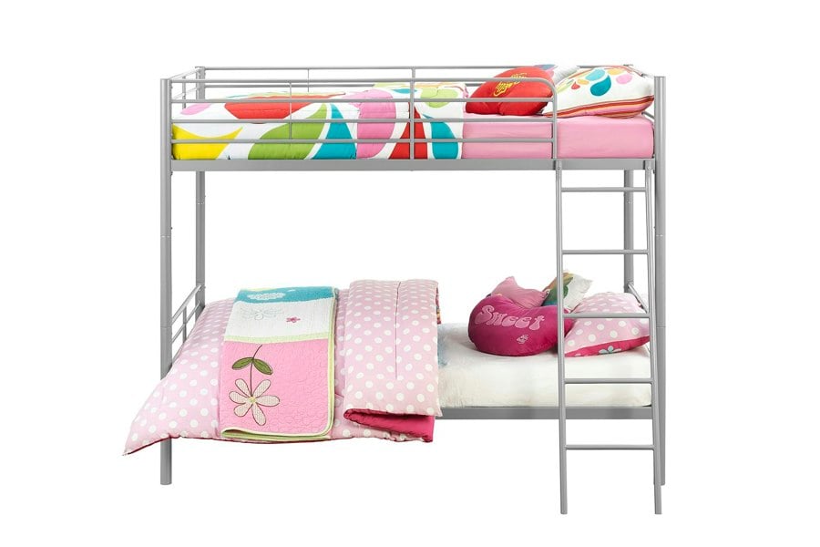 Dorel Home Bunk Bed Convertible Metal Silvergrey - Single