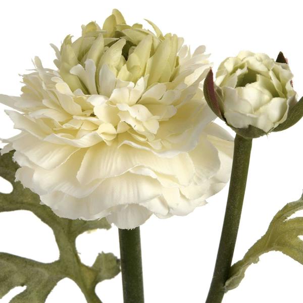 Wyld Haus Set of 3 Artificial Flowers Green Ranunculus Spray