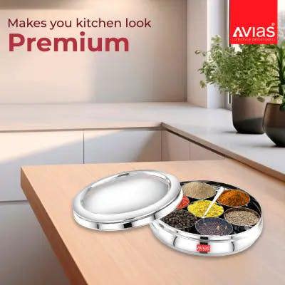 Avias SS Utensils - Avias Spice Box Deluxe SS (Medium)