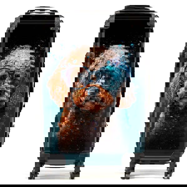 Warren Reed Cavapoo Dog Face Splashart Suitcase