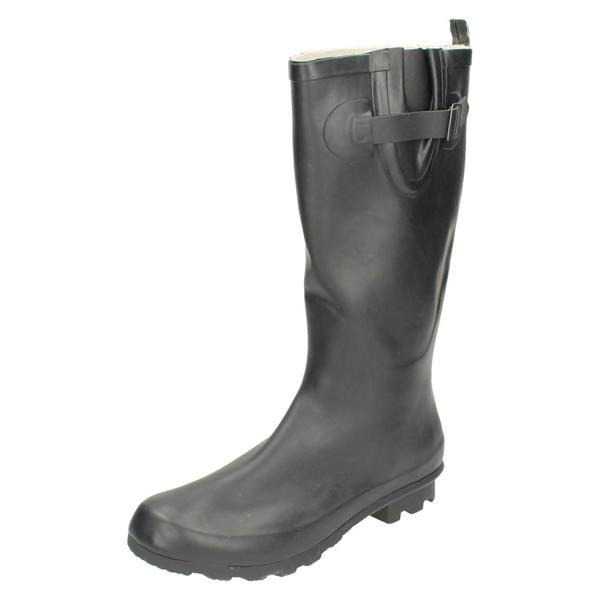 Spot On Ladies Spot On Flat Wellington Boots