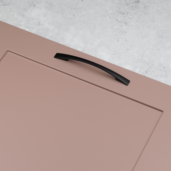 Handle & Home Matt Black Bow Handles